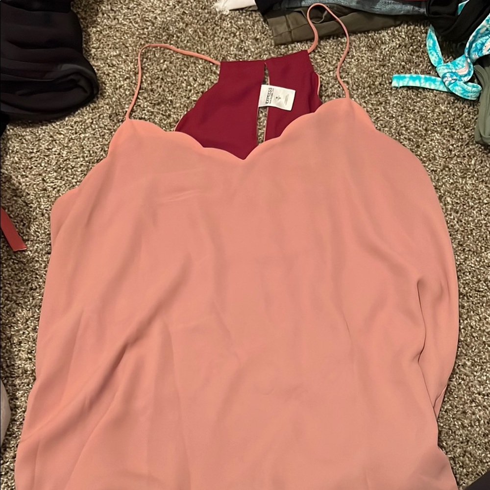 Express Pink Sleeveless Camisole Top